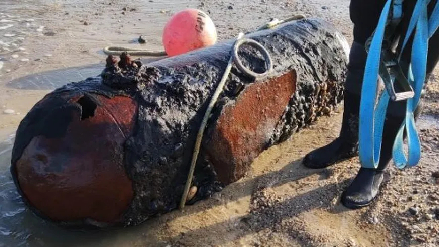 © La bombe de 400 kilos était encore actif au moment du désamorçage - Gendarmerie de Lacanau