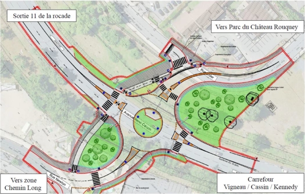 © Les travaux sur le barreau routier Euler-Newton ont commencé avec environ 1,5 ans de retard - Bordeaux Métropole