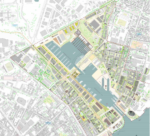 © Plan de la zone concernée par les trois appels d'offres - Grand Port Maritime de Bordeaux