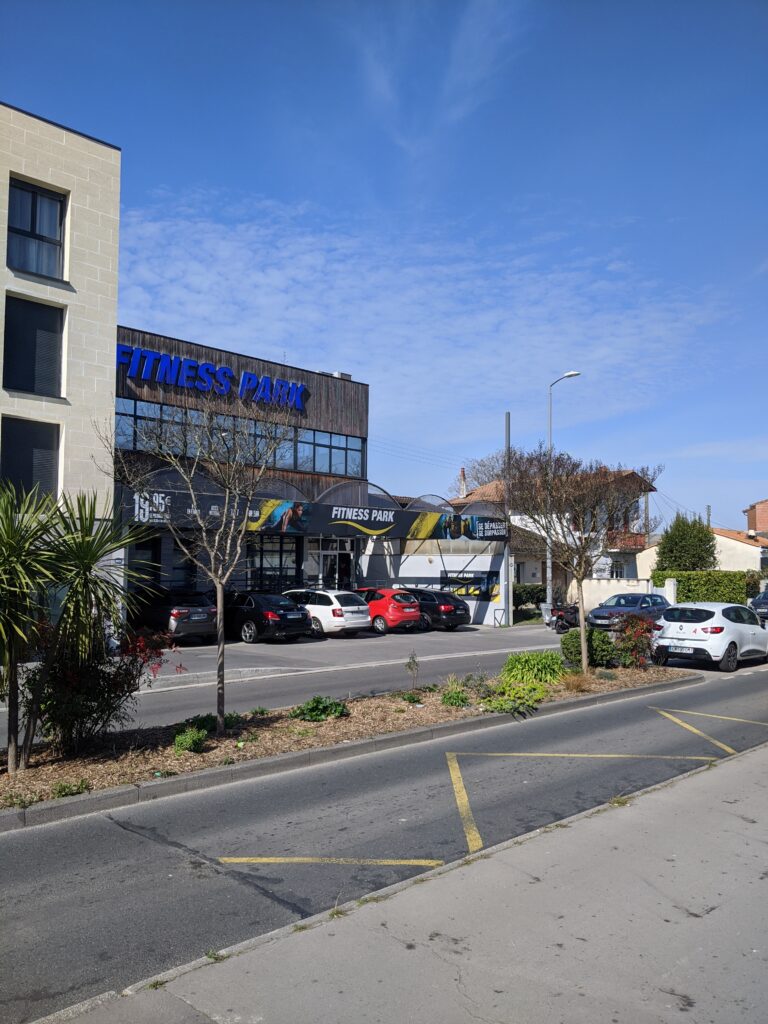 Vitrine salle de sport