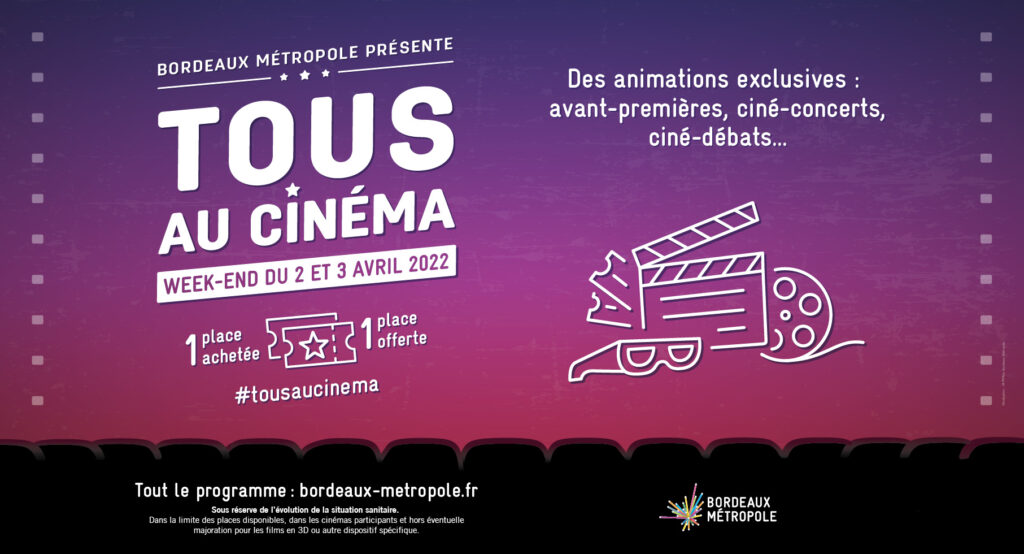 © L'opération "Tous au cinéma" a pour but de relancer les cinémas bordelais fortement touchés par la crise - Bordeaux Métropole