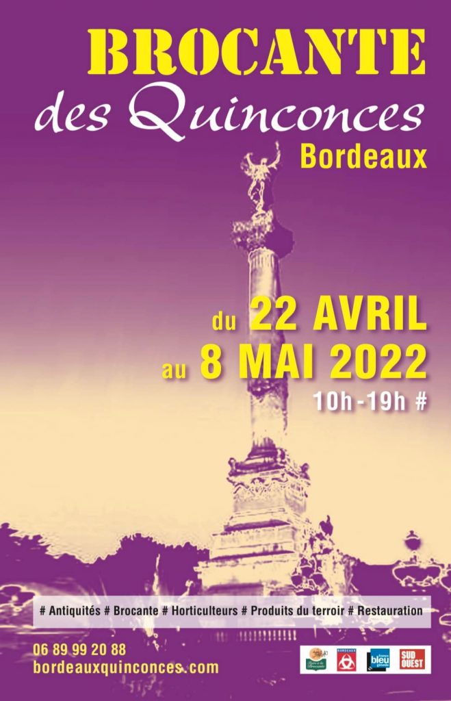 © La prochaine édition sera du 18 novembre au 4 décembre 2022 - Brocante de Bordeaux