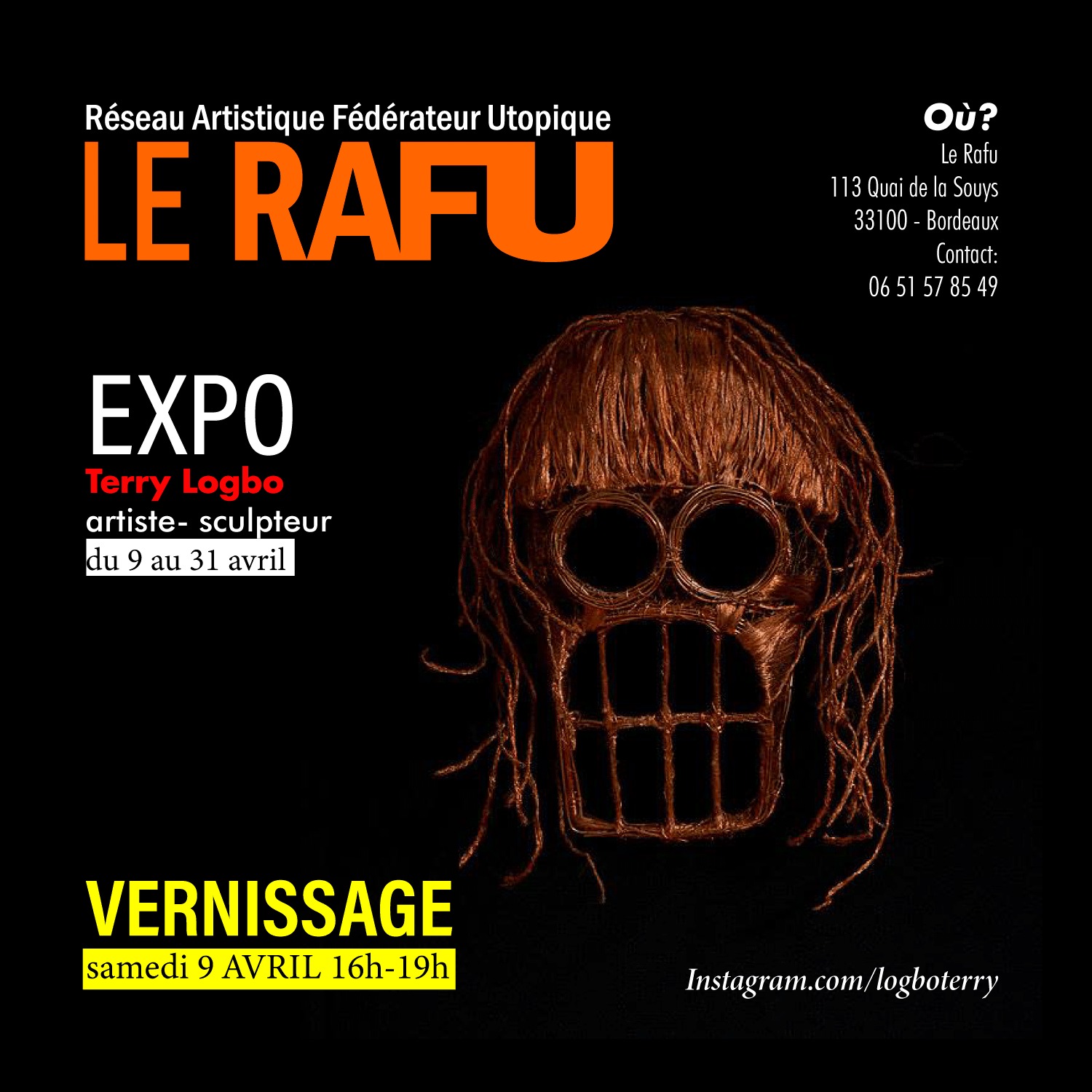© Nouvelle exposition extravagante au café associatif le RAFU - Le RAFU