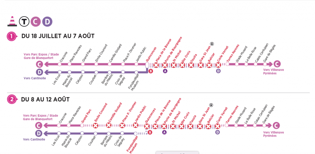 © Le trafic sera interrompu pendant plusieurs jours - TBM