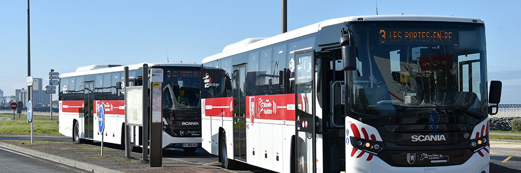 © Les TransGironde permettent de relier les différentes villes et servent aussi pour le transport scolaire - Bordeaux Tourisme