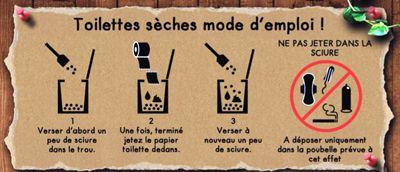 © Certains établissements mettent en avant des modes d'emplois pour une bonne utilisation des toilettes - DR