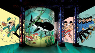 Une nouvelle exposition immersive sur Tintin aux Bassins des Lumières