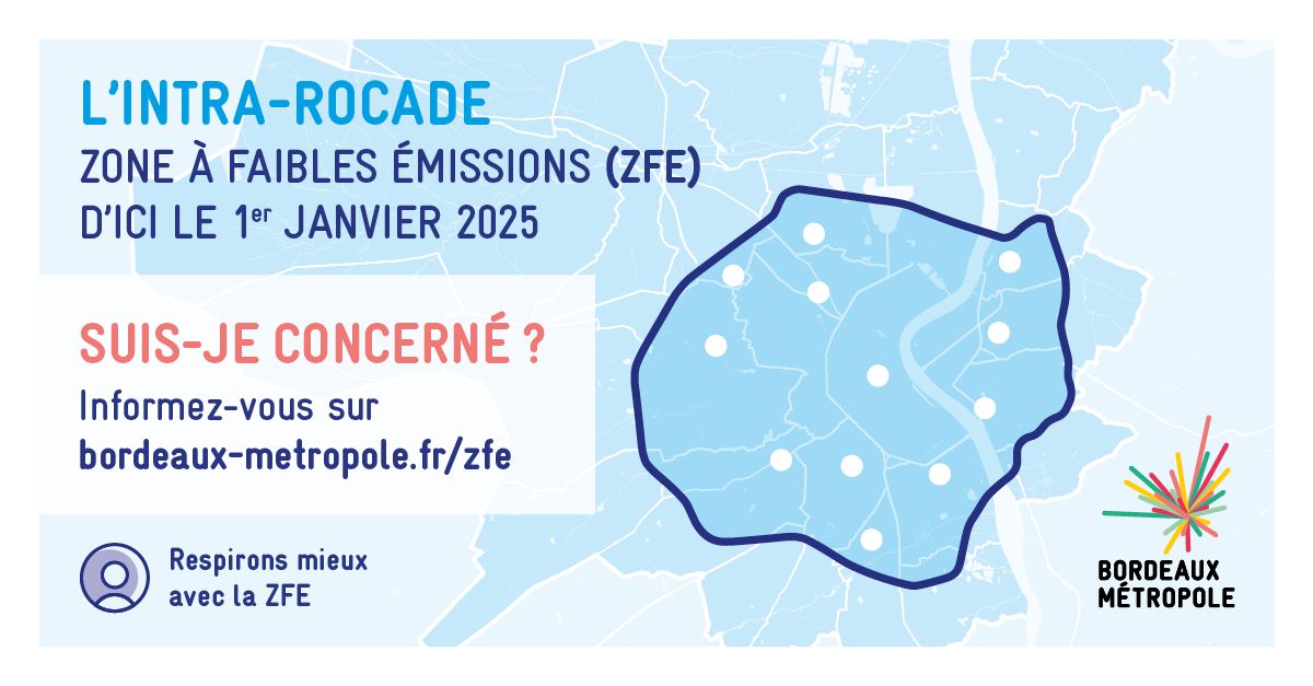 ZFE Bordeaux : quels véhicules sont concernés d'ici 2025
