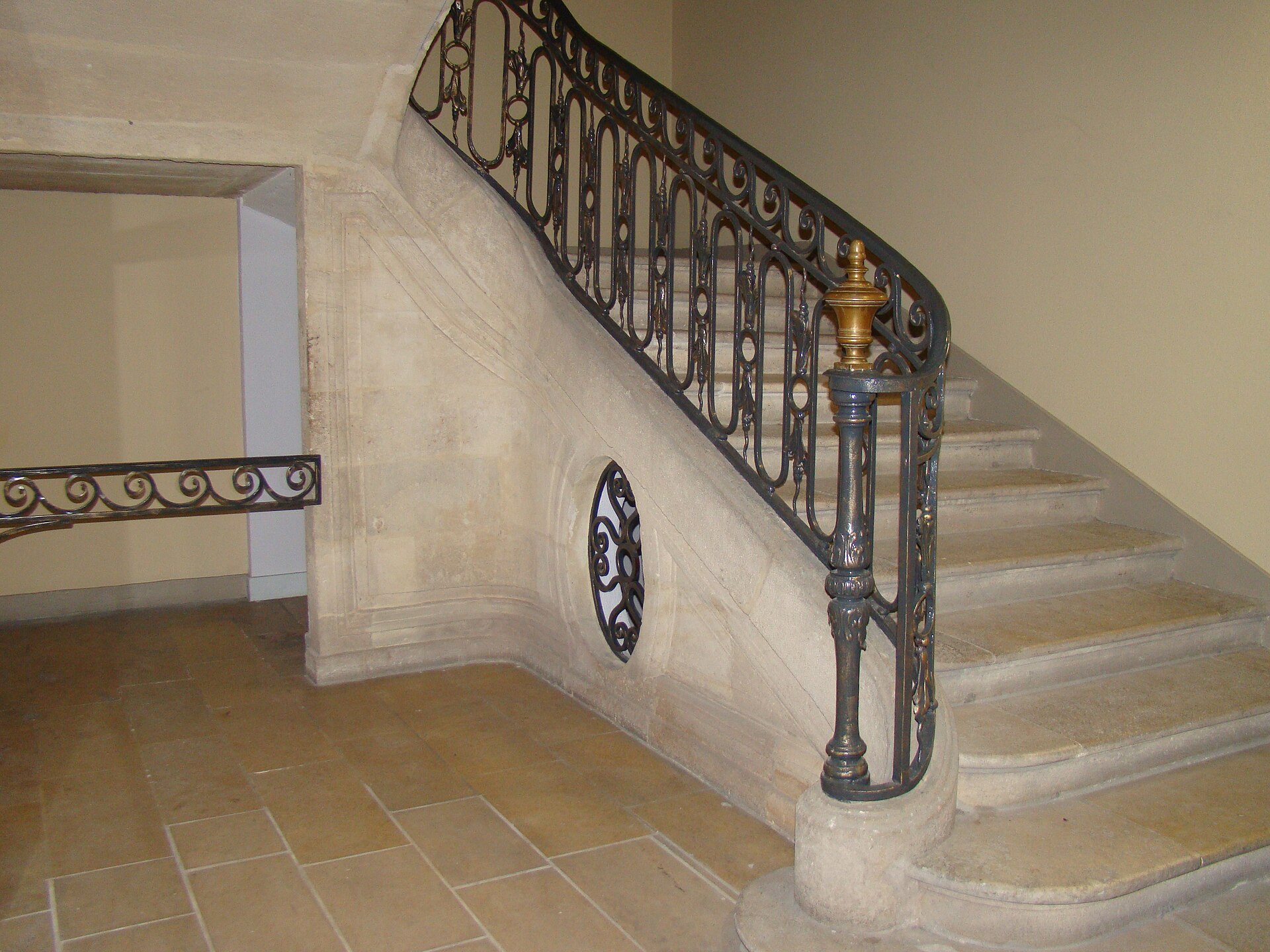 Escalier de l’Hôtel Lamolère conçu par Victor Louis