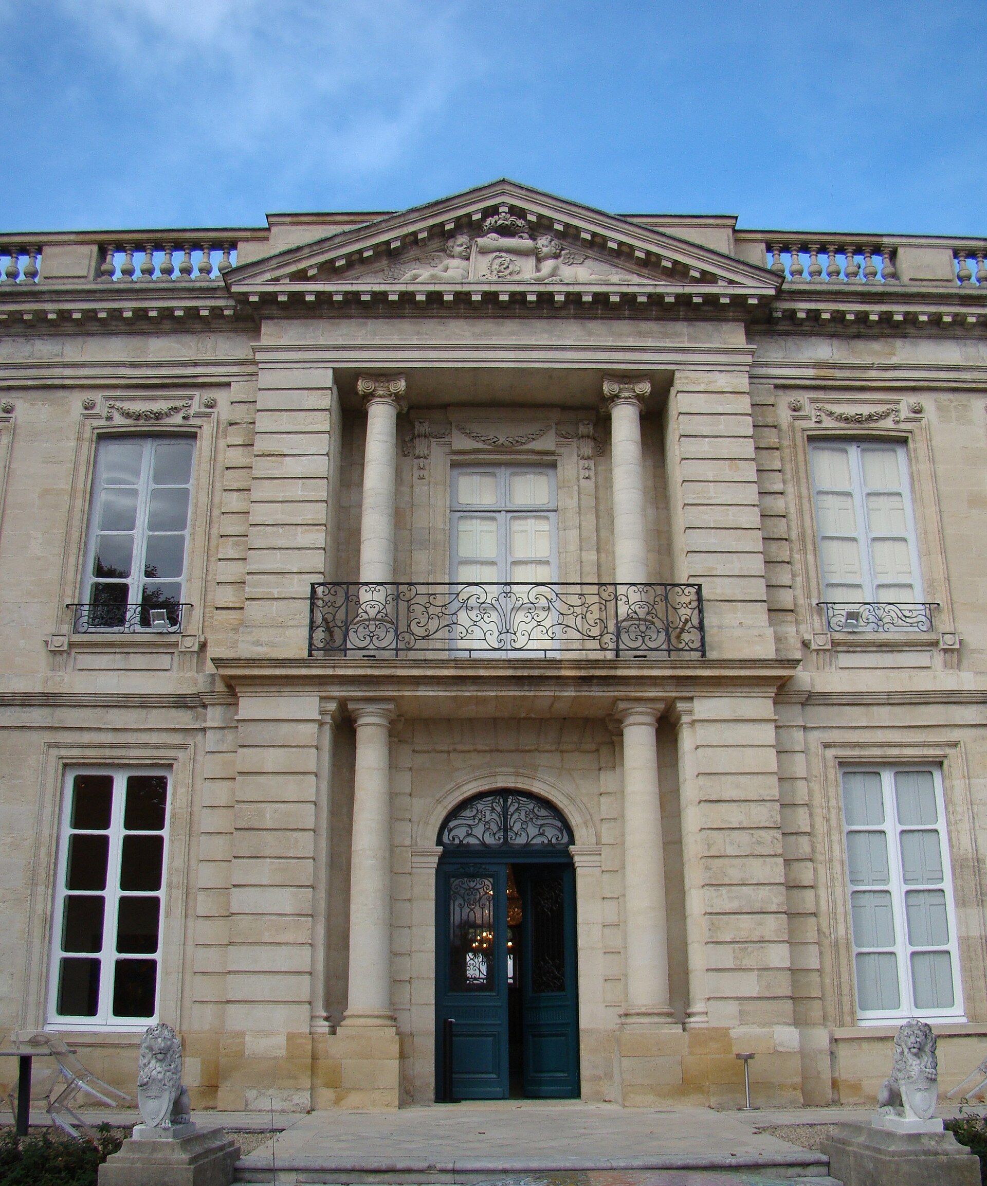 Détail architectural du Château Labottière à Bordeaux