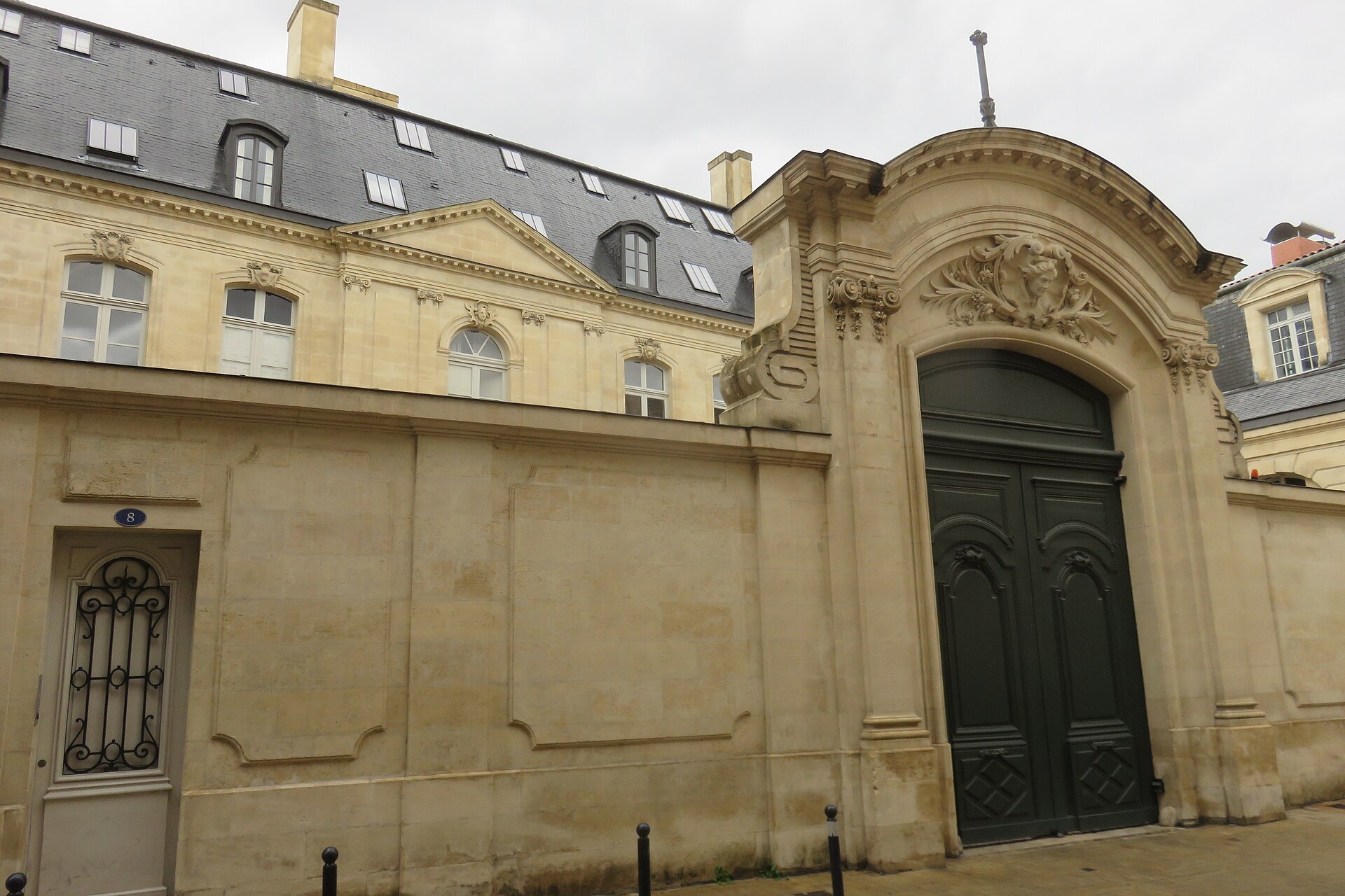 Façade de l’Hôtel Lecomte de Latresne rue de Cheverus