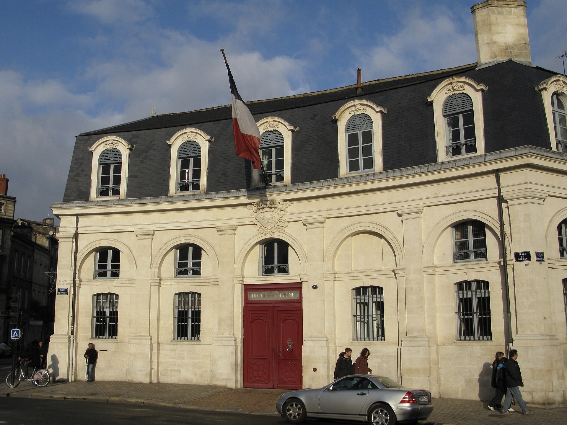 Façade de l’Hôtel de la Marine à Bordeaux