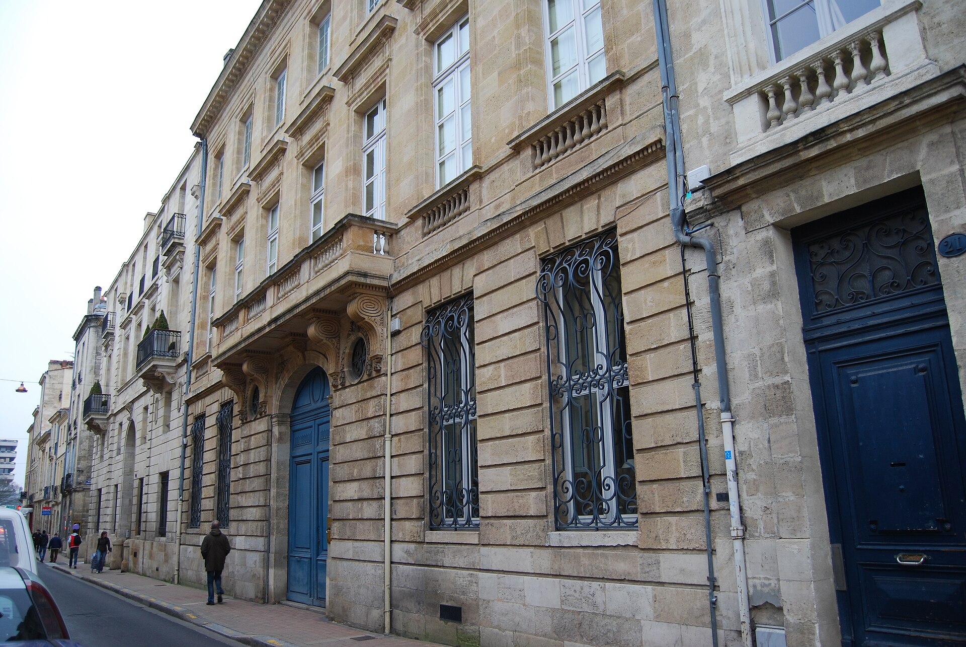 Façade de l’Hôtel Mel de Fontenay à Bordeaux