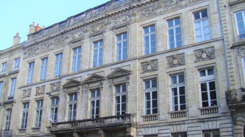 Façade de l’Hôtel Piganeau à Bordeaux