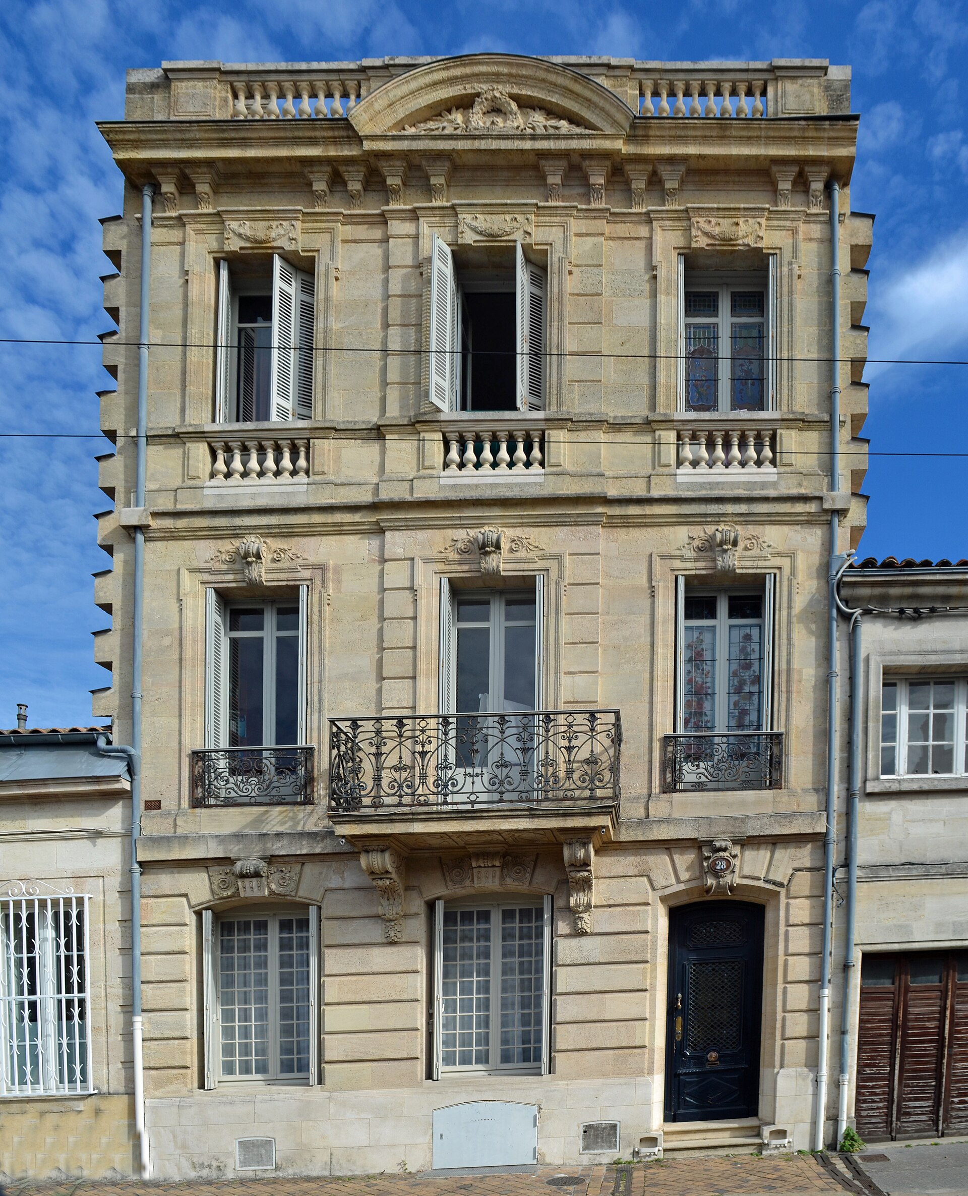 Façade de la maison de Paul Berthelot à Bordeaux