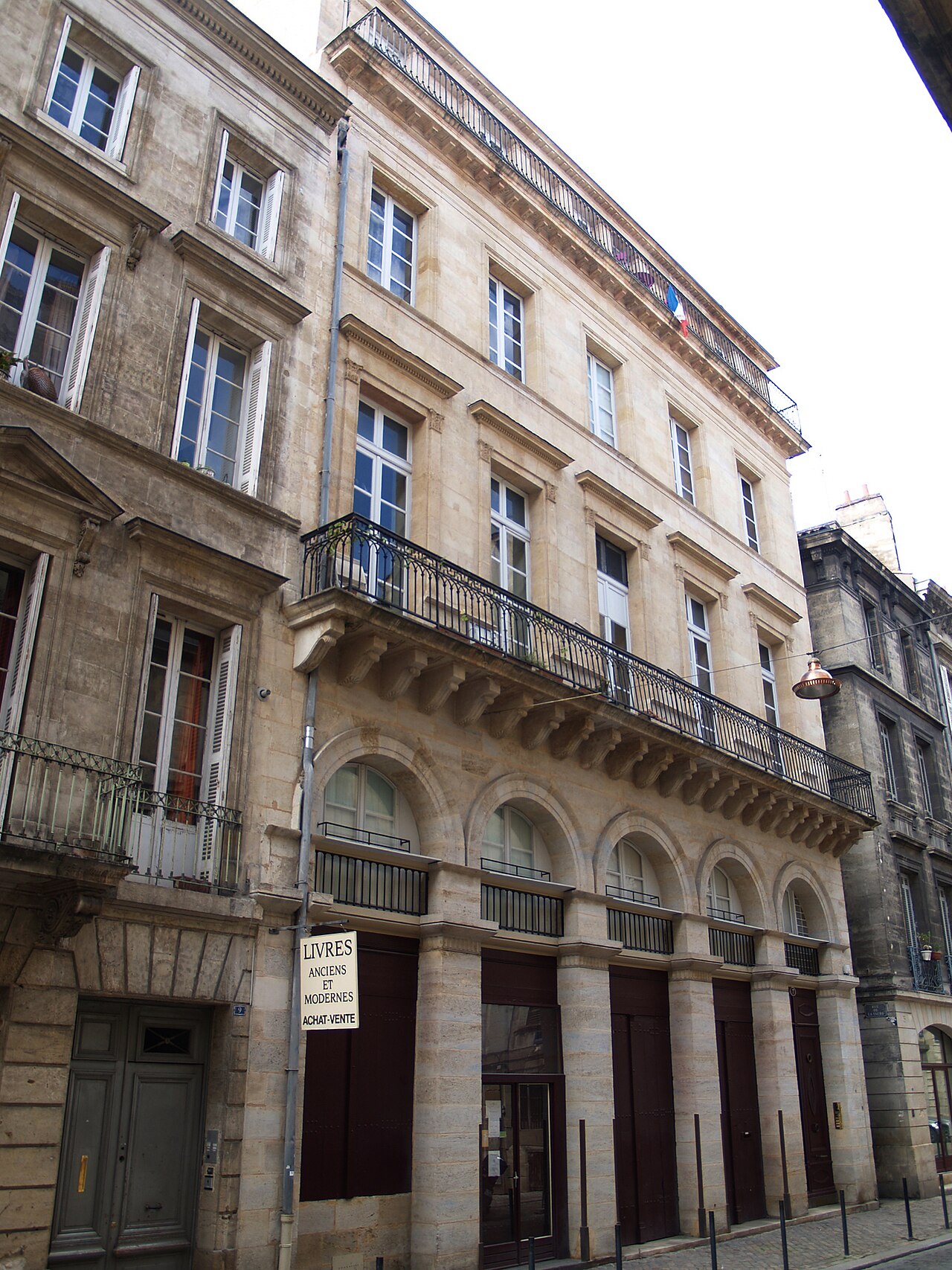 Maison Jean-Jacques Bosc rue du Chai-des-Farines à Bordeaux
