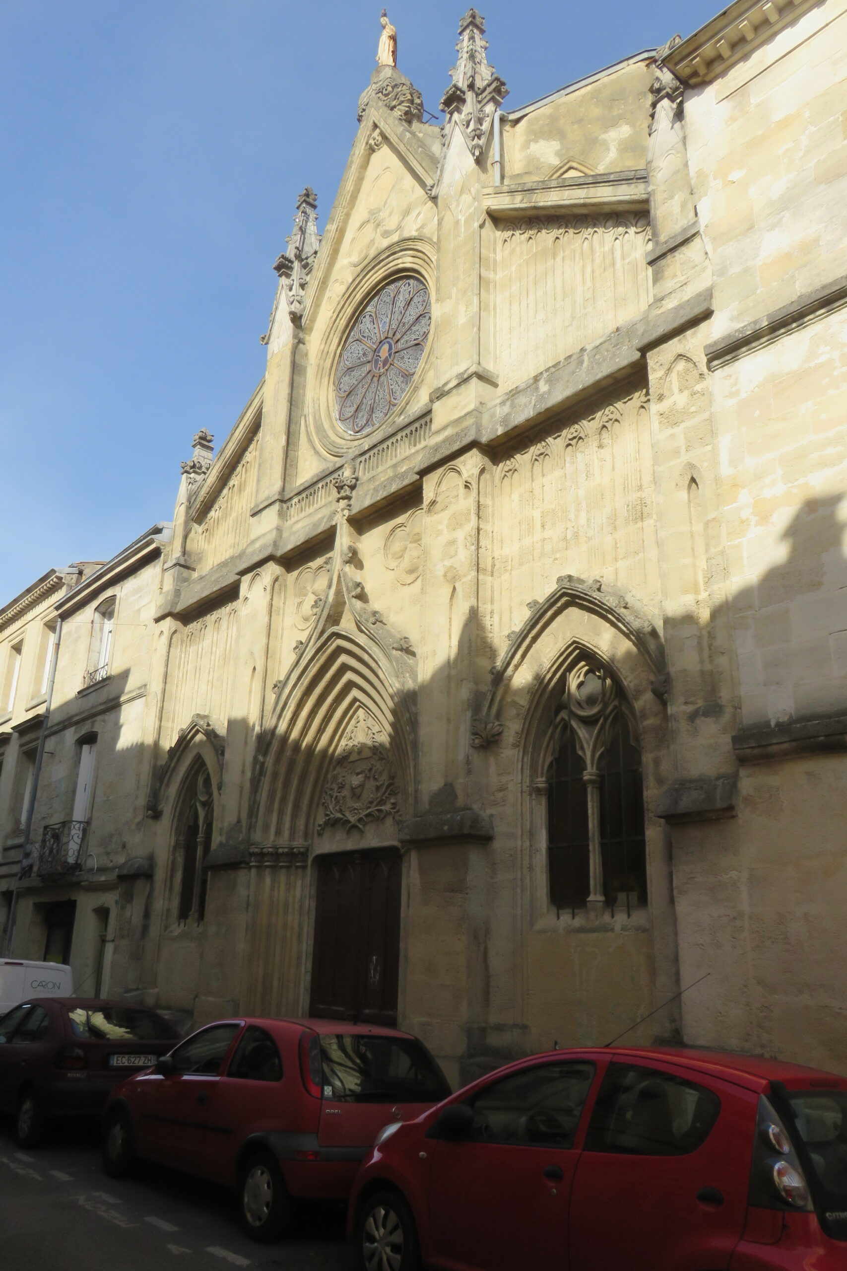 Façade de la chapelle des Spiritains à Bordeaux