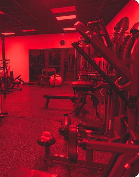 Plateau de musculation du club Supersonic existant à Bruges