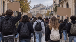 Mouvement lycéen à Bordeaux : plusieurs milliers de personnes dans la rue