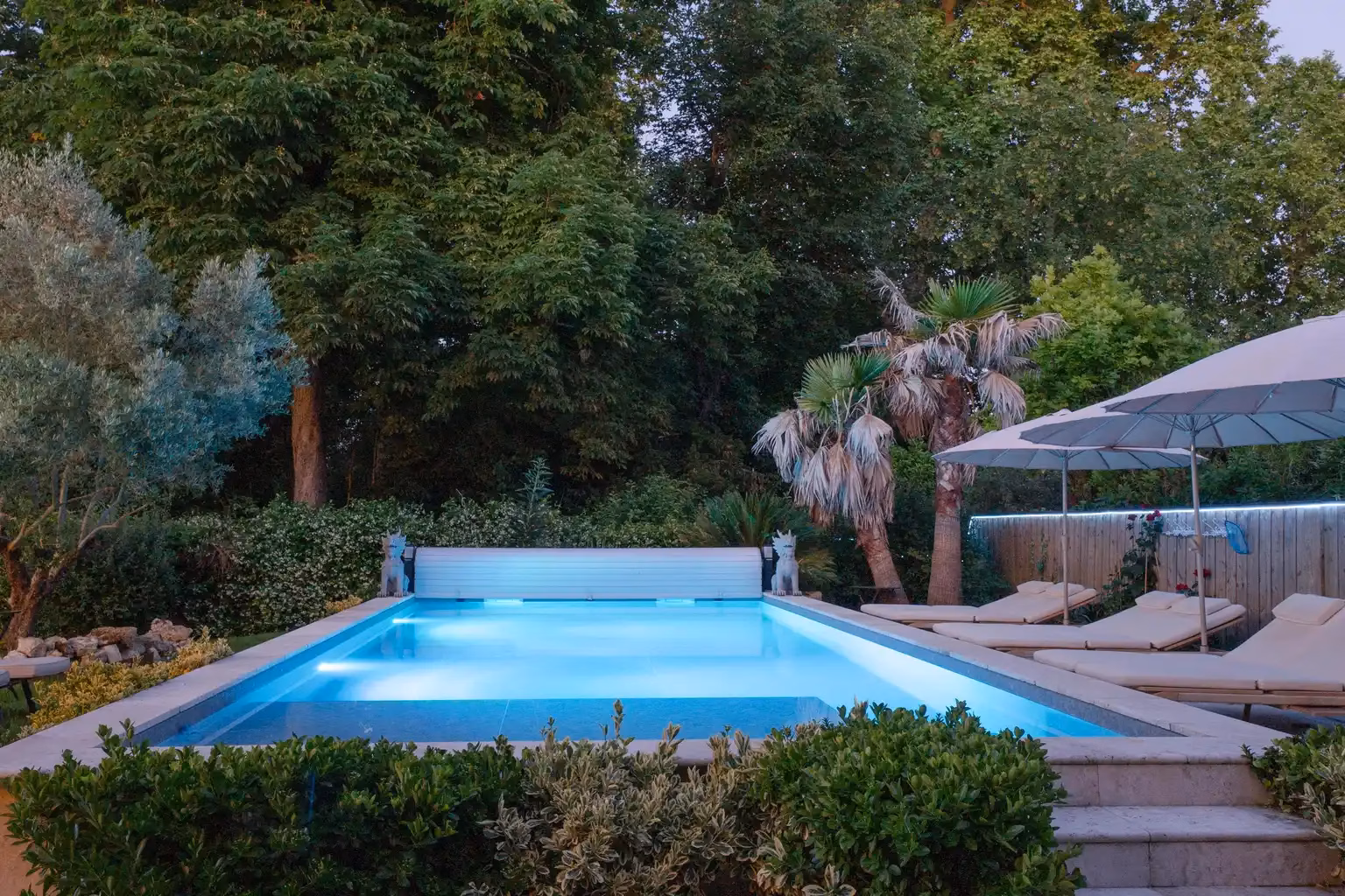 La piscine du Pavillon des Millésimes